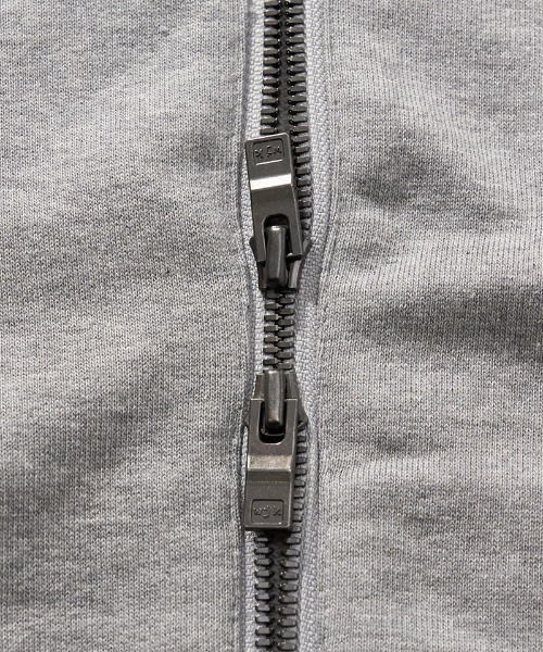 wjk（ダヴルジェイケイ）の「mpa3778-basic zip-up parka ジップアップパーカー（パーカー・メンズ・トップグレー/ブラック・XL/L/M/S）」の8枚目の写真