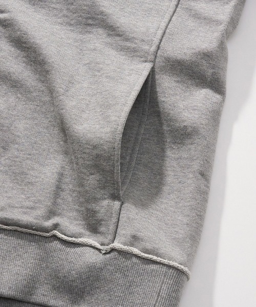 wjk（ダヴルジェイケイ）の「mpa3778-basic zip-up parka ジップアップパーカー（パーカー・メンズ・トップグレー/ブラック・XL/L/M/S）」の7枚目の写真