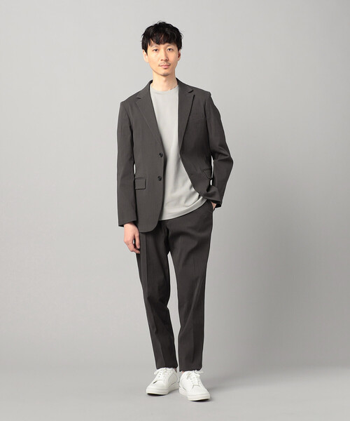 COMME CA MEN（コムサメン）の「【セットアップ対応】シアサッカー テーパードパンツ（スラックス・メンズ・カーキ/ネイビー・M/L/S/XL）」の7枚目の写真