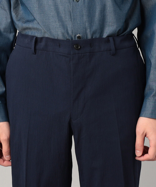 COMME CA MEN（コムサメン）の「【セットアップ対応】シアサッカー テーパードパンツ（スラックス・メンズ・カーキ/ネイビー・M/L/S/XL）」の16枚目の写真