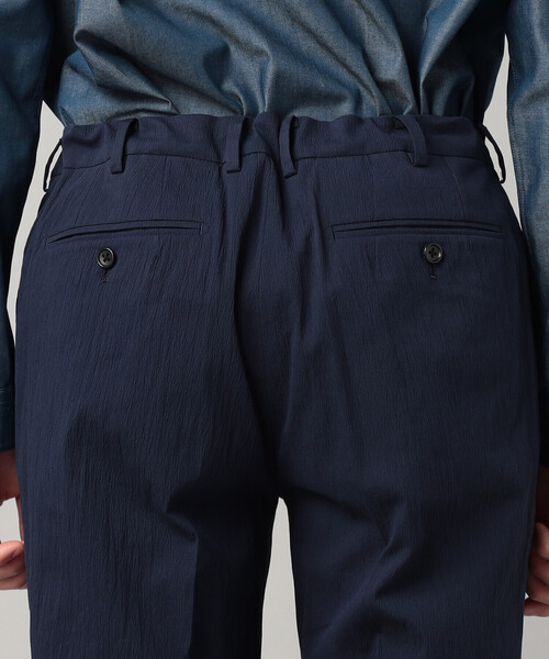 COMME CA MEN（コムサメン）の「【セットアップ対応】シアサッカー テーパードパンツ（スラックス・メンズ・カーキ/ネイビー・M/L/S/XL）」の17枚目の写真