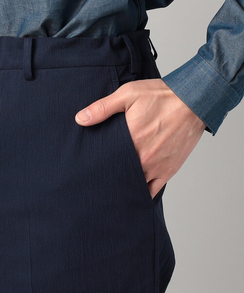 COMME CA MEN（コムサメン）の「【セットアップ対応】シアサッカー テーパードパンツ（スラックス・メンズ・カーキ/ネイビー・M/L/S/XL）」の18枚目の写真