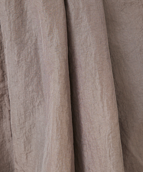 abahouse mavie（アバハウスマヴィ）の「【セットアップ対応】シャイニータフタワイドテーパードパンツ/春服/夏服/イージーパンツ（その他パンツ・レディース・ブラック/グレー/ブラウン・38/36）」の8枚目の写真