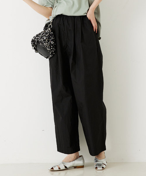 abahouse mavie（アバハウスマヴィ）の「【セットアップ対応】シャイニータフタワイドテーパードパンツ/春服/夏服/イージーパンツ（その他パンツ・レディース・ブラック/グレー/ブラウン・38/36）」の20枚目の写真