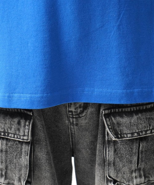ILL'S(イルズ)の「ゴーストワンポイント刺繍 ボックスシルエット 半袖Tシャツ カットソー メンズ レディース(Tシャツ/カットソー・メンズ・ホワイト/ブラック/ブルー・M/L)」の19枚目の写真