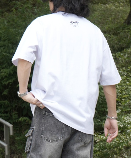 ILL'S(イルズ)の「ゴーストワンポイント刺繍 ボックスシルエット 半袖Tシャツ カットソー メンズ レディース(Tシャツ/カットソー・メンズ・ホワイト/ブラック/ブルー・M/L)」の21枚目の写真