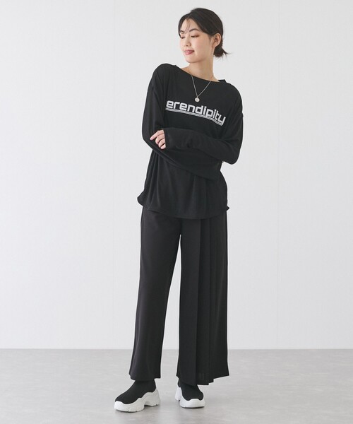 Jayro(ジャイロ)の「シアーロゴプリントロンTシャツ(Tシャツ/カットソー・レディース・チャコールグレー/ブラック/ホワイト系その他・M)」の7枚目の写真