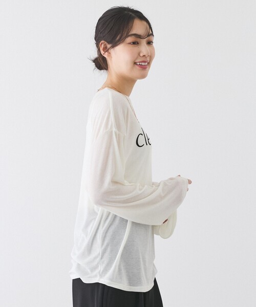 Jayro(ジャイロ)の「シアーロゴプリントロンTシャツ(Tシャツ/カットソー・レディース・チャコールグレー/ブラック/ホワイト系その他・M)」の17枚目の写真