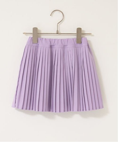 Lycee mine(リセマイン)の「プリーツスカート(インナーパンツ付き)【子供服】【キッズ】【女の子】(スカート・キッズ・チャコール/ラベンダー/オフホワイト・140cm/110cm/100cm/120cm/130cm/150cm)」の5枚目の写真