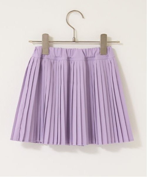 Lycee mine(リセマイン)の「プリーツスカート(インナーパンツ付き)【子供服】【キッズ】【女の子】(スカート・キッズ・チャコール/ラベンダー/オフホワイト・140cm/110cm/100cm/120cm/130cm/150cm)」の6枚目の写真