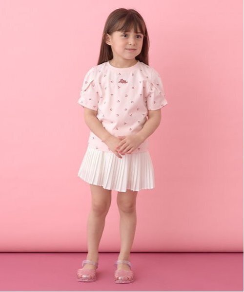 Lycee mine(リセマイン)の「プリーツスカート(インナーパンツ付き)【子供服】【キッズ】【女の子】(スカート・キッズ・チャコール/ラベンダー/オフホワイト・140cm/110cm/100cm/120cm/130cm/150cm)」の13枚目の写真