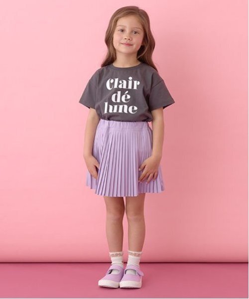 Lycee mine(リセマイン)の「プリーツスカート(インナーパンツ付き)【子供服】【キッズ】【女の子】(スカート・キッズ・チャコール/ラベンダー/オフホワイト・140cm/110cm/100cm/120cm/130cm/150cm)」の16枚目の写真