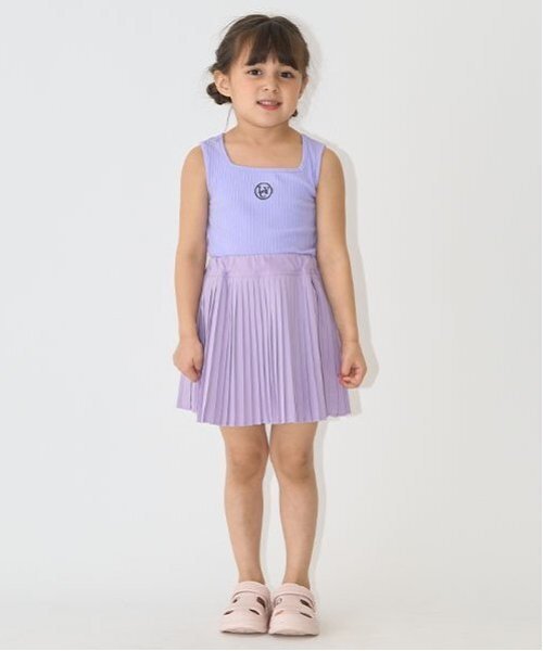 Lycee mine(リセマイン)の「プリーツスカート(インナーパンツ付き)【子供服】【キッズ】【女の子】(スカート・キッズ・チャコール/ラベンダー/オフホワイト・140cm/110cm/100cm/120cm/130cm/150cm)」の19枚目の写真