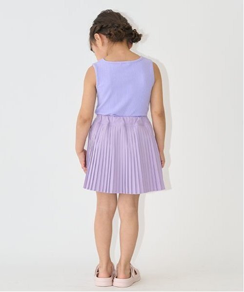 Lycee mine(リセマイン)の「プリーツスカート(インナーパンツ付き)【子供服】【キッズ】【女の子】(スカート・キッズ・チャコール/ラベンダー/オフホワイト・140cm/110cm/100cm/120cm/130cm/150cm)」の20枚目の写真