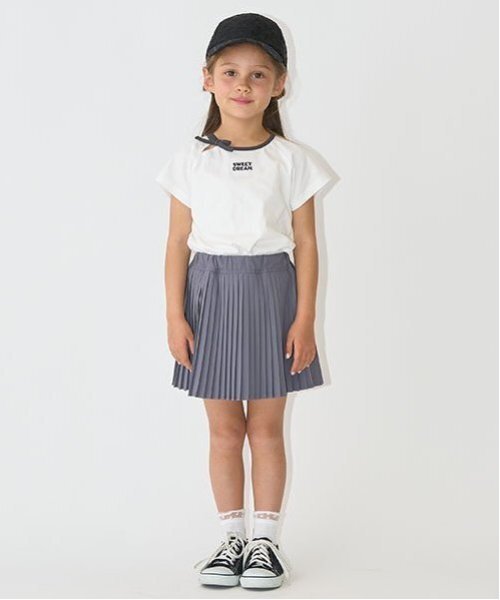 Lycee mine(リセマイン)の「プリーツスカート(インナーパンツ付き)【子供服】【キッズ】【女の子】(スカート・キッズ・チャコール/ラベンダー/オフホワイト・140cm/110cm/100cm/120cm/130cm/150cm)」の21枚目の写真