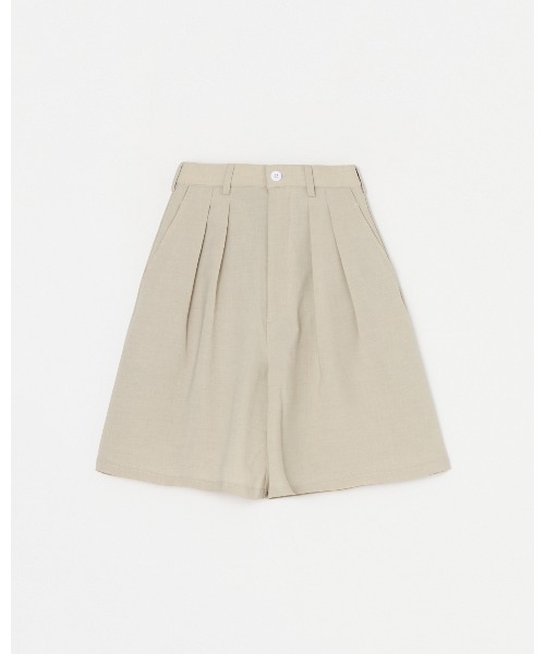 セール】【THOUSAND MILE】TUCK SHORT PANTS LINEN LIKE/タック