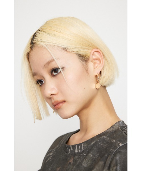 LAGUA GEM（ラグアジェム）の「CHARM RING ピアス（ピアス（両耳用）・レディース・ゴールド/シルバー・FREE）」の8枚目の写真