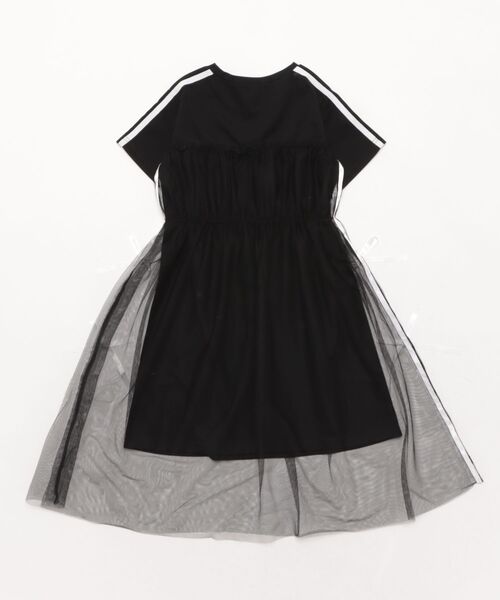 PINKHUNT（ピンクハント）の「PINKHUNT ピンクハント チュール重ね ワンピース 0550K（ワンピース・キッズ・ブラック/ホワイト・120cm/130cm/150cm/160cm/140cm）」の3枚目の写真