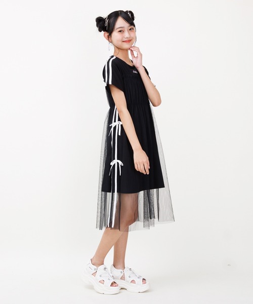 PINKHUNT（ピンクハント）の「PINKHUNT ピンクハント チュール重ね ワンピース 0550K（ワンピース・キッズ・ブラック/ホワイト・120cm/130cm/150cm/160cm/140cm）」の13枚目の写真