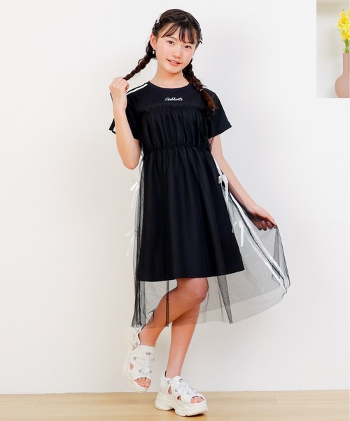PINKHUNT（ピンクハント）の「PINKHUNT ピンクハント チュール重ね ワンピース 0550K（ワンピース・キッズ・ブラック/ホワイト・120cm/130cm/150cm/160cm/140cm）」の15枚目の写真