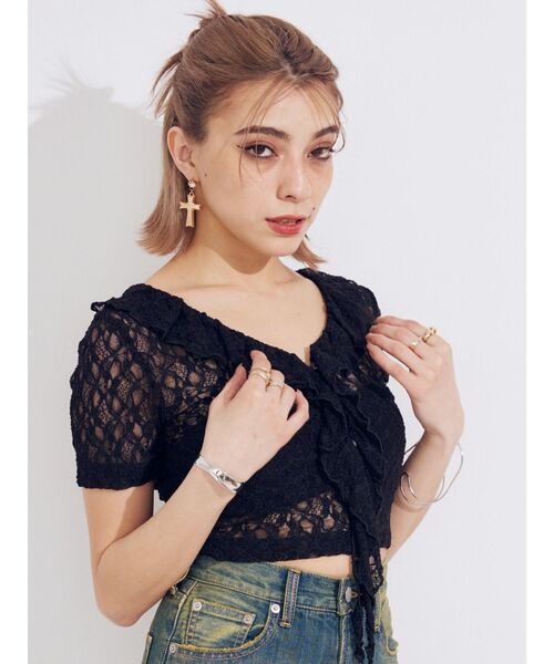 EVRIS（エヴリス）の「CROSS MOTIFピアス（ピアス（両耳用）・レディース・シルバー/ゴールド・FREE）」の16枚目の写真