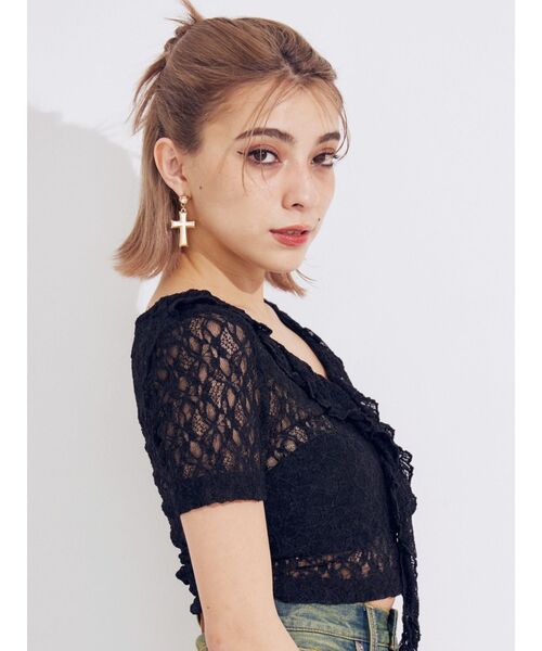 EVRIS（エヴリス）の「CROSS MOTIFピアス（ピアス（両耳用）・レディース・シルバー/ゴールド・FREE）」の15枚目の写真