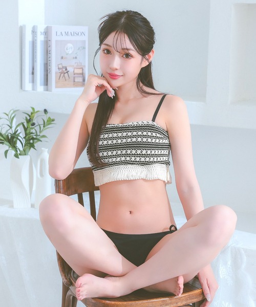 ビキニ シンプル レディース 水着 可愛い 韓国風 モノトーン