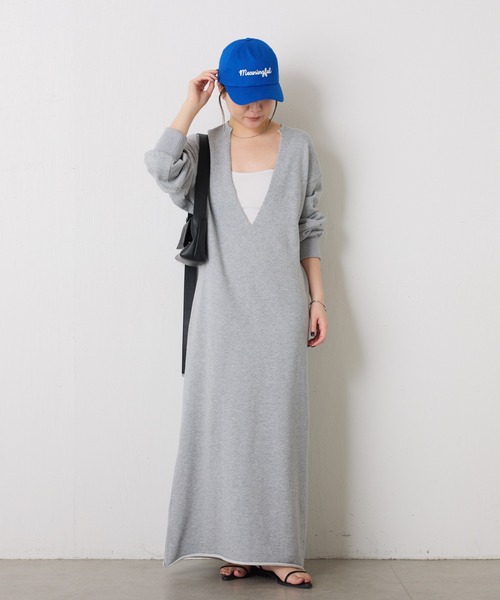 PAPILLONNER(パピヨネ)の「meaning キャップ(キャップ・レディース・ブルー/ベージュ・FREE)」の5枚目の写真