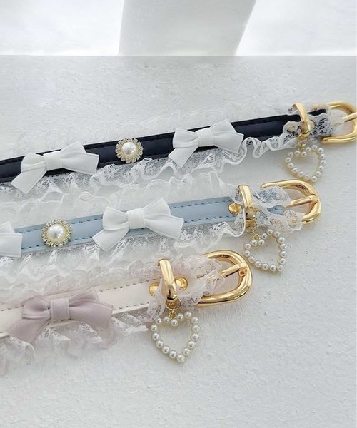 ROJITA（ロジータ）の「レースリボンハートパールブレスレット（ブレスレット・レディース・ホワイト/ブラック/ブルー・FREE）」の21枚目の写真