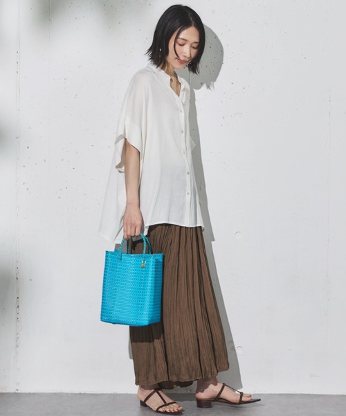 Doux archives(ドゥアルシーヴ)の「割繊ワッシャーパンツ(その他パンツ・レディース・ブラウン/ブラック/オリーブ/グレー・38)」の12枚目の写真