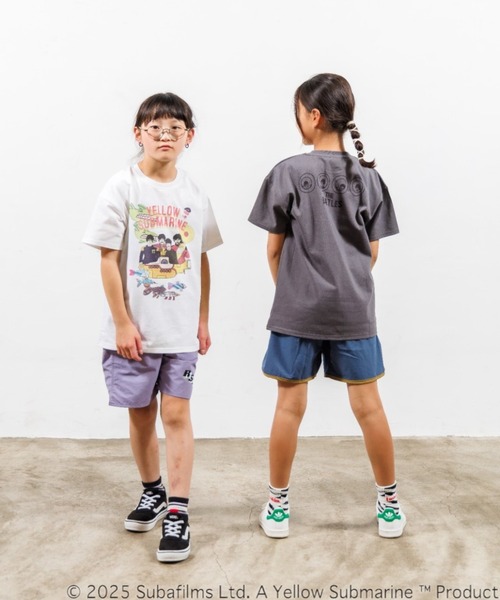 JUNKSOUL(ジャンクソウル)の「JUNK SOUL/BEATLES YELLOW SUBMARINE(ビートルズ) Tシャツ KIDS (M4)(Tシャツ/カットソー・キッズ・ホワイト/チャコールグレー・100/110/120/130/140/150/160)」の2枚目の写真