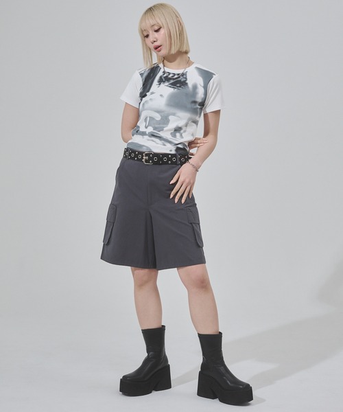 ENVYM（アンビー）の「フォトプリントチビTee 半袖（Tシャツ/カットソー・レディース・ホワイト/グレー/イエロー・FREE）」の17枚目の写真