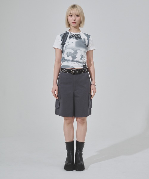 ENVYM（アンビー）の「フォトプリントチビTee 半袖（Tシャツ/カットソー・レディース・ホワイト/グレー/イエロー・FREE）」の7枚目の写真