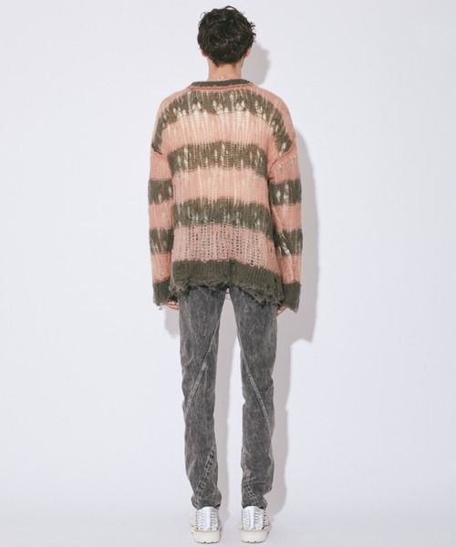beautiful people(ビューティフルピープル)の「flip wooledmohair damaged pullover(ニット/セーター・レディース・ダークブラウン/オリーブ/サックスブルー・38)」の18枚目の写真