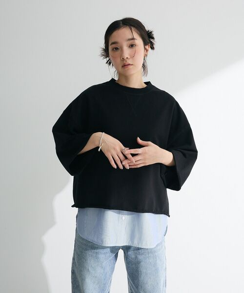 Green　Parks（グリーンパークス）の「シャツドッキングタンクトップ（タンクトップ・レディース・ストライプ/オフホワイト・FREE）」の7枚目の写真