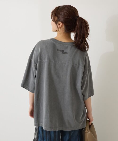 AMERICAN HOLIC（アメリカンホリック）の「【WEB限定】ピグメント5分袖ロゴプルオーバー（Tシャツ/カットソー・レディース・チャコールグレー/パープル/グリーン系その他3・FREE）」の21枚目の写真