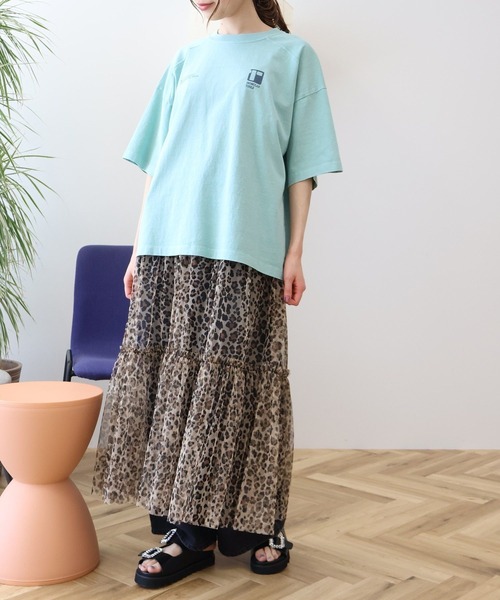 AMERICAN HOLIC（アメリカンホリック）の「【WEB限定】ピグメント5分袖ロゴプルオーバー（Tシャツ/カットソー・レディース・チャコールグレー/パープル/グリーン系その他3・FREE）」の13枚目の写真