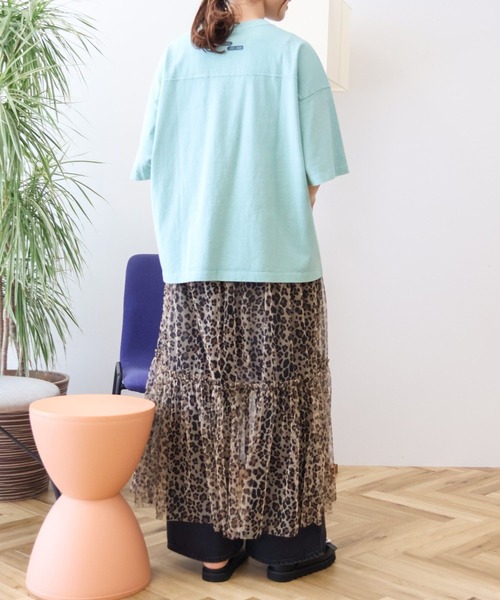AMERICAN HOLIC（アメリカンホリック）の「【WEB限定】ピグメント5分袖ロゴプルオーバー（Tシャツ/カットソー・レディース・チャコールグレー/パープル/グリーン系その他3・FREE）」の8枚目の写真