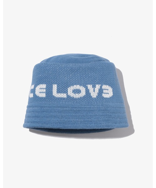 KEBOZ（ケボズ）の「SPACE LOV3 × KEBOZ KNIT HAT（ハット・メンズ・ピンク/サックスブルー/ブラック・FREE）」の6枚目の写真