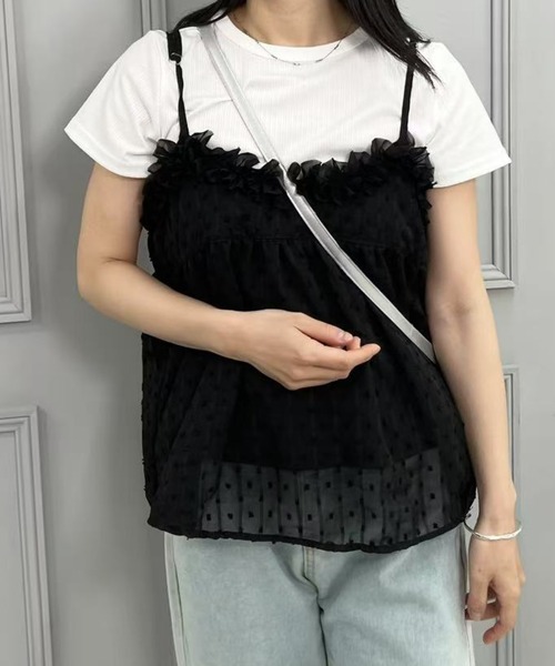 mebole(メボレ)の「シアードットキャミソール(キャミソール・レディース・ホワイト/ブラック・FREE)」の20枚目の写真