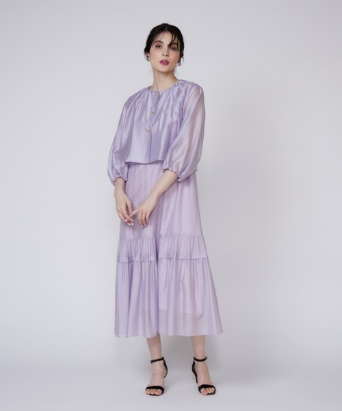 セール】シアーティアードワンピース（ドレス）｜Maglie le cassetto