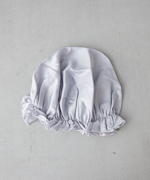 BIRTHDAY BAR（バースデイバー）の「【SILKUU シルクゥ】Silk Night Cap  ナイトキャップ（ルームウェア/パジャマ・レディース・ピンク/グレー・0）」の8枚目の写真