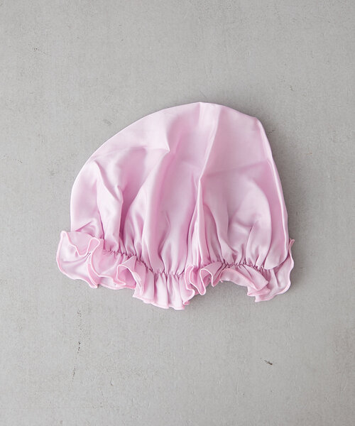 BIRTHDAY BAR（バースデイバー）の「【SILKUU シルクゥ】Silk Night Cap  ナイトキャップ（ルームウェア/パジャマ・レディース・ピンク/グレー・0）」の12枚目の写真