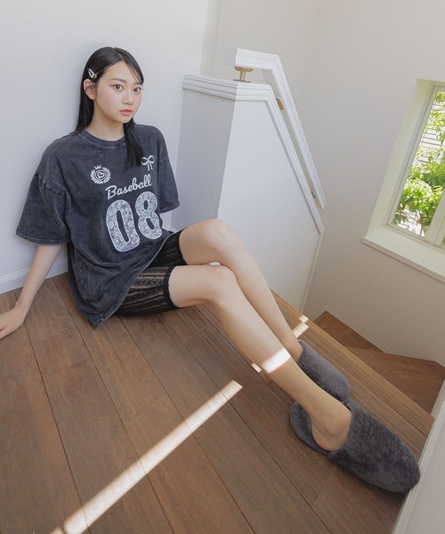 3.3 Field Trip （3.3フィールドトリップ）の「3.3 Field Trip／レースバイカーパンツ（その他パンツ・レディース・ブラック/オフホワイト・FREE）」の9枚目の写真