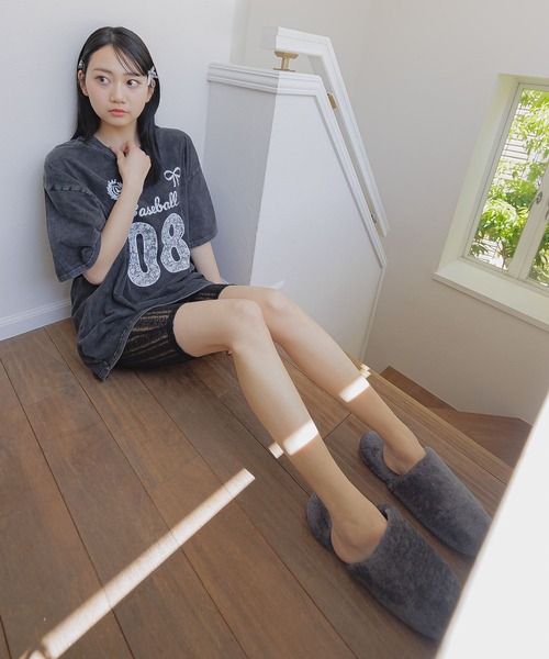 3.3 Field Trip （3.3フィールドトリップ）の「3.3 Field Trip／レースバイカーパンツ（その他パンツ・レディース・ブラック/オフホワイト・FREE）」の10枚目の写真