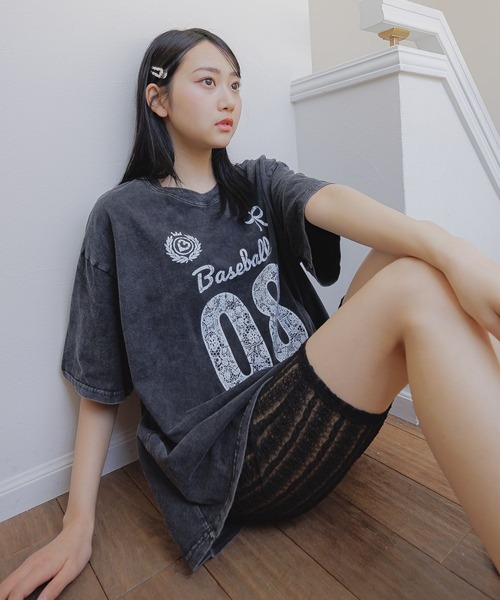 3.3 Field Trip （3.3フィールドトリップ）の「3.3 Field Trip／レースバイカーパンツ（その他パンツ・レディース・ブラック/オフホワイト・FREE）」の12枚目の写真