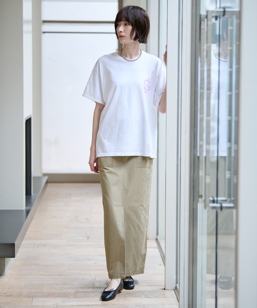 MICA&DEAL（マイカ＆ディール）の「【MICA&DEAL/マイカアンドディール】ミリタリースカート / スリット / タイトロングスカート（スカート・レディース・ベージュ/カーキ・36/38）」の19枚目の写真