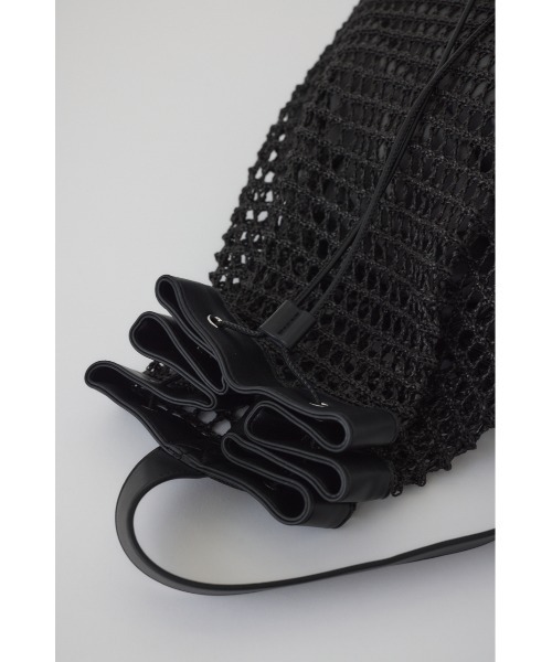 RIM.ARK リムアーク ハンドバッグ ショルダーバッグ ブラック RIM.ARK（リムアーク）の「Stripe padding shoulder bag