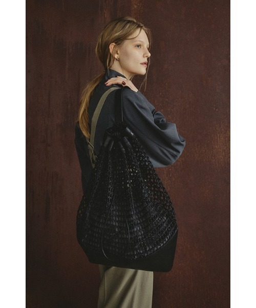 RIM.ARK（リムアーク）の「Mesh shoulder BAG メッシュショルダーバッグ（ショルダーバッグ・レディース・ブラック・FREE）」の17枚目の写真