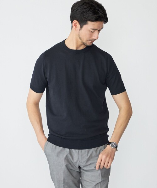 SHIPS: ICE COTTON クルーネック ショートスリーブ ニットTシャツ Amazon | [シップス] ICE COTTON クルーネック ショートスリーブ